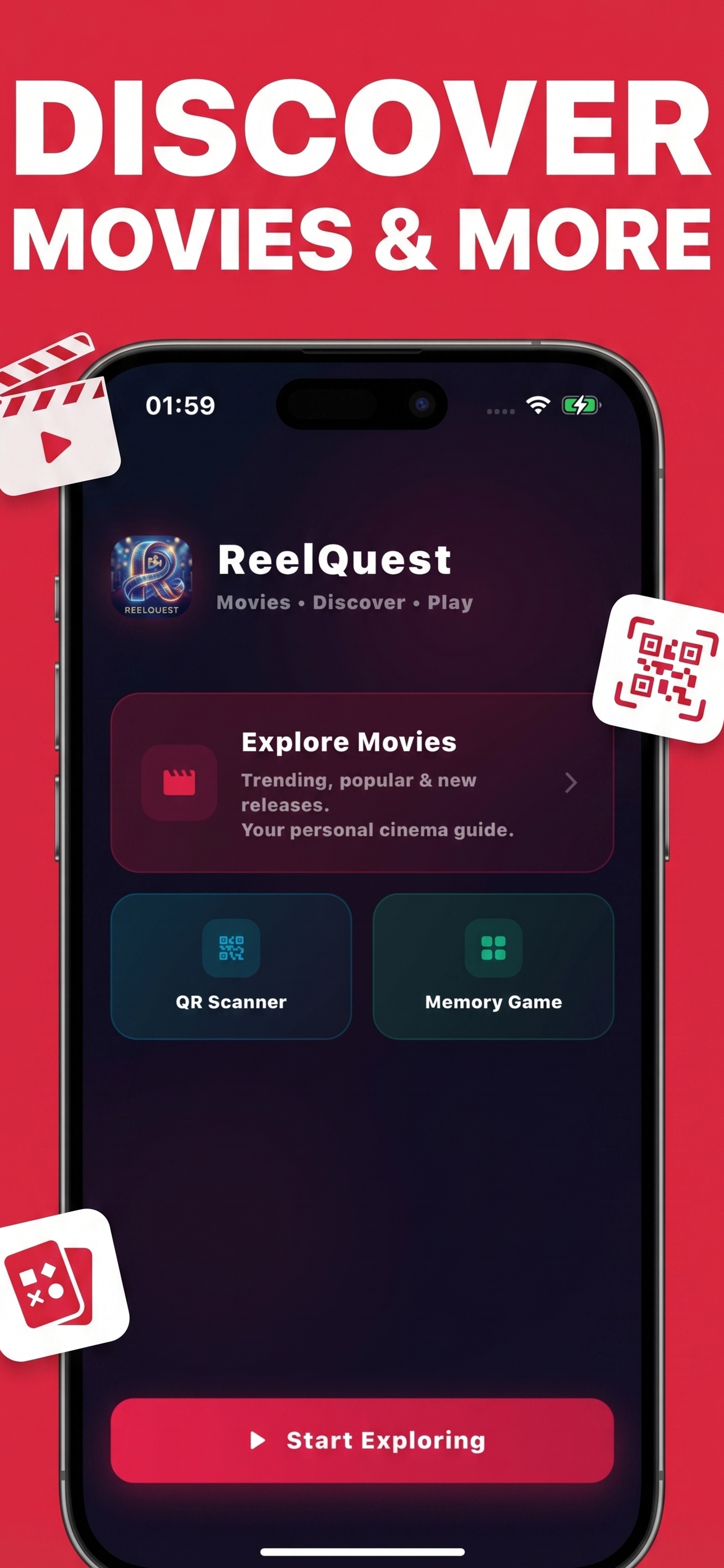 ReelQuest Home Screen